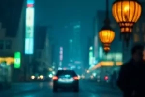 深夜书店作品封面,书架与台灯构成安静角落