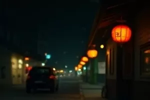 蓝色档案作品封面,文件夹与蓝色光带层叠