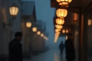 旧城日记作品封面,旧街砖墙与手写日记本